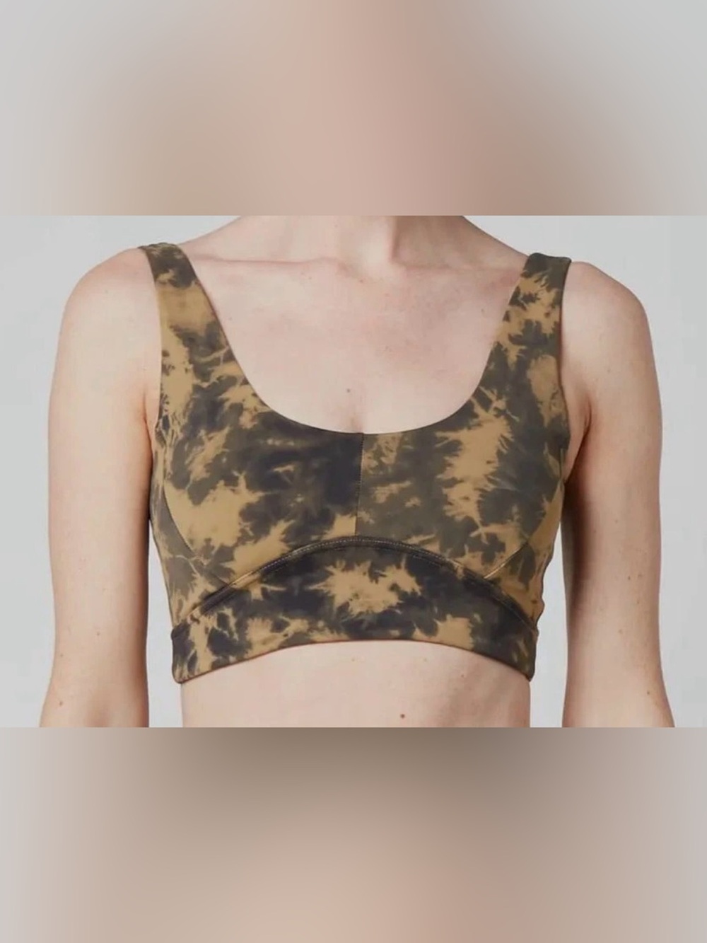Varley Let's Go Elsie Bra Flaxen Tie Dye Size Medium NWOT